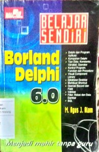 Belajar sendiri borland delphi 6.0