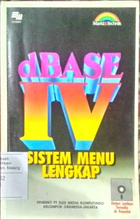 Dbase IV Sistem Menu Lengkap