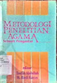 Metodologi penelitian agama: sebuah pengantar