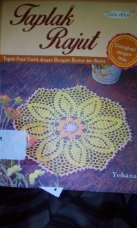 Taplak rajut cantik dengan beragam bentuk dan warna