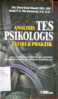 Analisis Tes Psikologis Teori dan Praktik