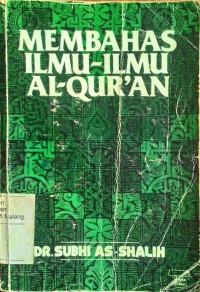 Membahas ilmu-ilmu Al-Qur'an