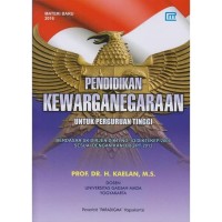 Pendidikan Kewarganegaraan Untuk Penddidikan Tinggi