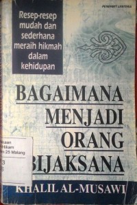 Bagaimana menjadi orang bijaksana